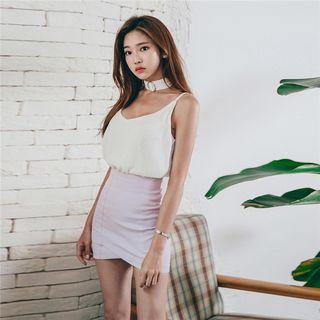 Set: Spaghetti Strap Top + Mini Skirt