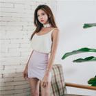 Set: Spaghetti Strap Top + Mini Skirt