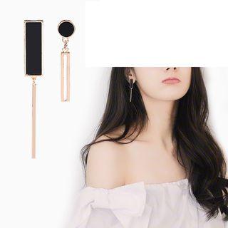 Metal Stick Drop Earrings