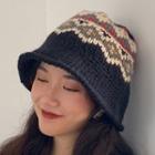 Patterned Knit Beanie As Shown In Figure - One Size