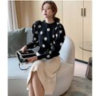 Dotted Sweater Black - One Size