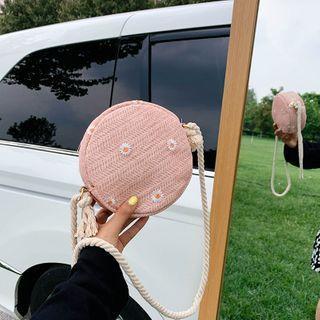 Round Rope Accent Crossbody Bag