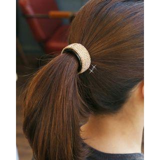 Rhinestone Round Hair Clamp