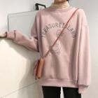 Print Loose-fit Fleece Sweatshirt