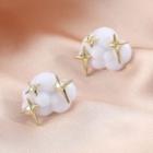 Starry Cloud Ear Stud / Clip-on Earring