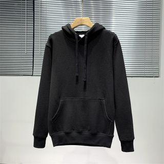 Plain Loose Fit Pocket Hoodie