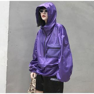 Oversized Hooded Windbreaker