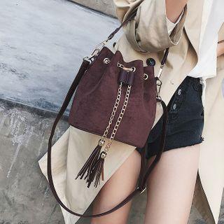 Drawstring Chain Bucket Bag
