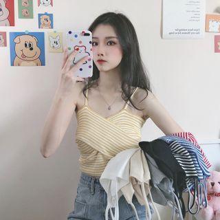 Spaghetti Strap Wrapped Top