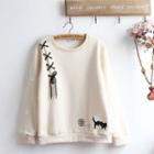 Cat Paw Print Pullover
