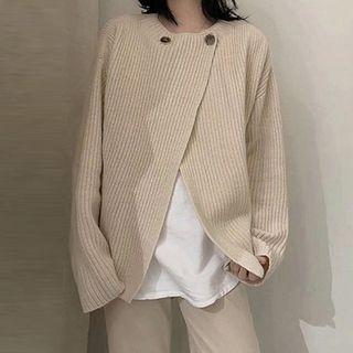 Asymmetrical Double-breast Cardigan