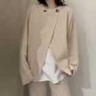 Asymmetrical Double-breast Cardigan