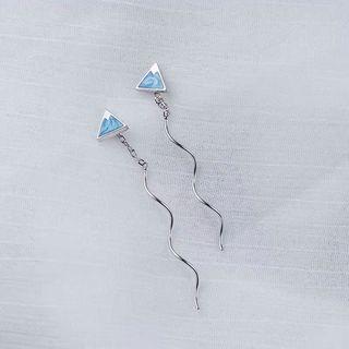 Mount Fuji Threader Earring 1 Pair - As Shown In Figure - One Size