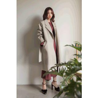 Open-front Handmade Wool Coat