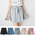 Bow Accent Mini Skirt