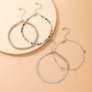 Set Of 4: Bracelet 16535 - Set Of 4 - Silver - One Size