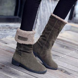 Fleece Lined Mid Calf Boots