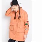 Applique Longline Button Jacket