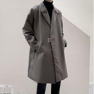 Buckled Waist Trench Coat