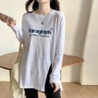 Split Long-sleeve T-shirt