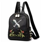 Embroidered Backpack Black - One Size
