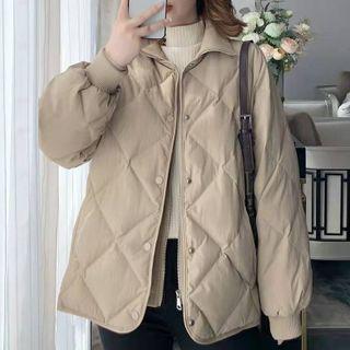 Turtleneck Quilted Jacket