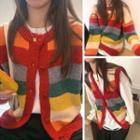 Color-block Sweater / Knit Vest / Cardigan