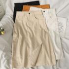 Slited Midi Skirt In 6 Colors