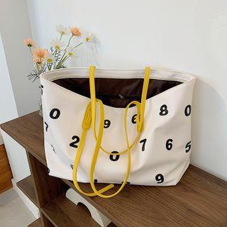 Number Print Shoulder Bag