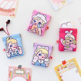 Cartoon Print Mini Pouch