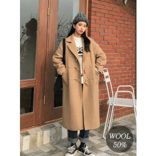 Wool Blend Boxy-fit Duffle Coat