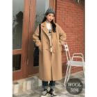 Wool Blend Boxy-fit Duffle Coat