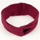Striped Knit Criss Cross Headband
