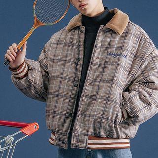 Embroidered Gingham Jacket