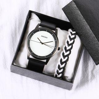 Silicone Strap Watch / Alloy Bracelet Watch