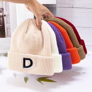 Letter D Knit Beanie