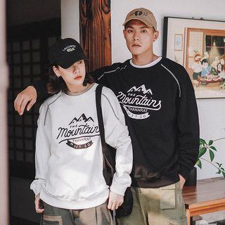 Print Lettering Pullover
