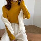 Long-sleeve Cowl-neck T-shirt In 9 Colors
