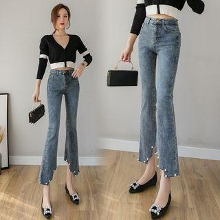 Embellished Boot-cut Jeans