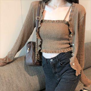 Set: Light Cardigan + Tube Top