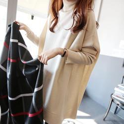 Turtle-neck Loose-fit Dress