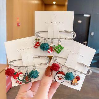 Holiday Charm Safety Pin
