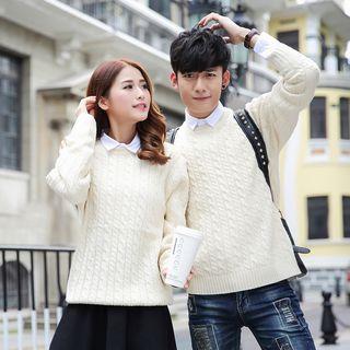 Couple Matching Cable-knit Sweater