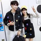 Couple Matching Applique Jacket / Pinafore