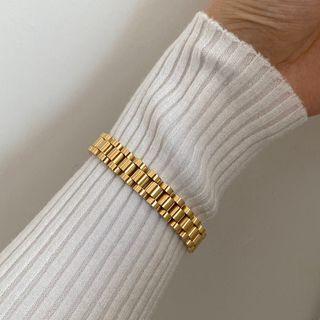 Stainless Steel Bracelet E09 - Gold - One Size