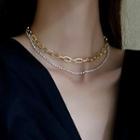Chain Necklace Silver & Gold - One Size