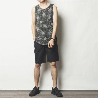 Star Printed Tank Top