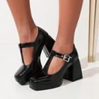 T-strap Block-heel Mary Jane Shoes