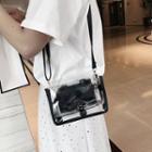 Polka Dot Transparent Shoulder Bag With Inset Pouch