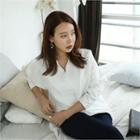 Collared Half-placket Top